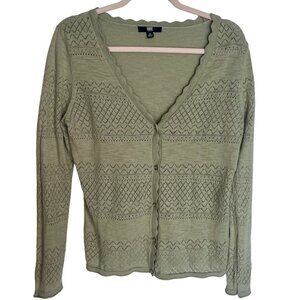 Frye Lightweight Khaki / Olive Cotton Cardigan